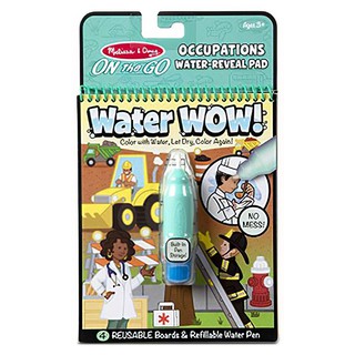 PAINT-WITH-WATER COLORING BOOK SET MELISSA&amp;DOUG OCCUPATIONS ชุดระบายสีด้วยน้ำรุ่นอาชีพ MELISSA งานศิลปะ อุปกรณ์เครื่องเข