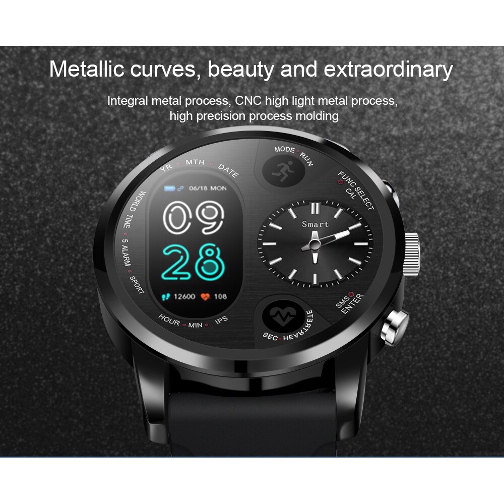 lemfo-smart-watch-t3-pro-dual-time-waterproof-ip67-heart-rate-bluetooth-activity-tracker-smart-watch
