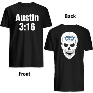 เสื้อยืดผ้าฝ้ายพิมพ์ลายขายดี Stone Cold Steve Austin 3:16 Retro T-Shirt