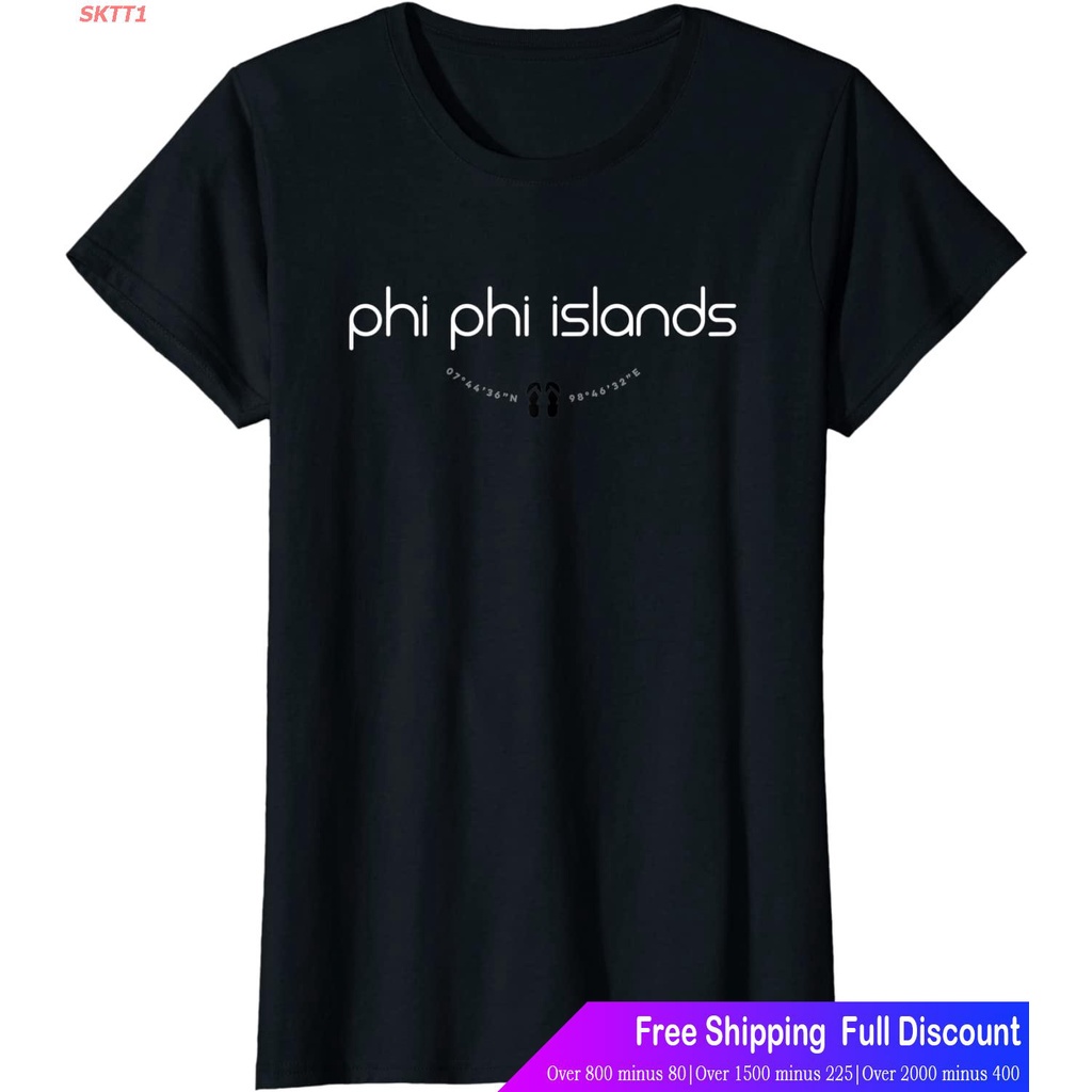 sktt1-thailandเสื้อยืดแขนสั้น-womens-phi-phi-islands-thailand-womens-t-shirt-thailand-round-neck-t-shirt