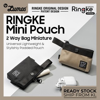 Ringke MINI Pouch กระเป๋า 2 ทาง ขนาดเล็ก สากล น้ําหนักเบา &amp; กระเป๋าบุนวม มีสไตล์