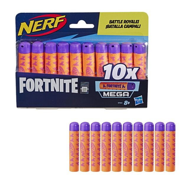 ภาพหน้าปกสินค้าNERF Fortnite Official 10 Dart Mega Refill Bullets Pack กระสุนเนิร์ฟเมก้า ฟอร์ตไนต์ จากร้าน smiley_angel บน Shopee