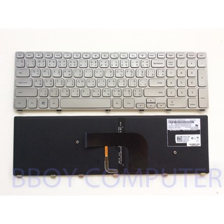 Dell Keyboard คีย์บอร์ด DELL Inspiron 17-7000 7727 7737 7746 ภาษาไทย อังกฤษ