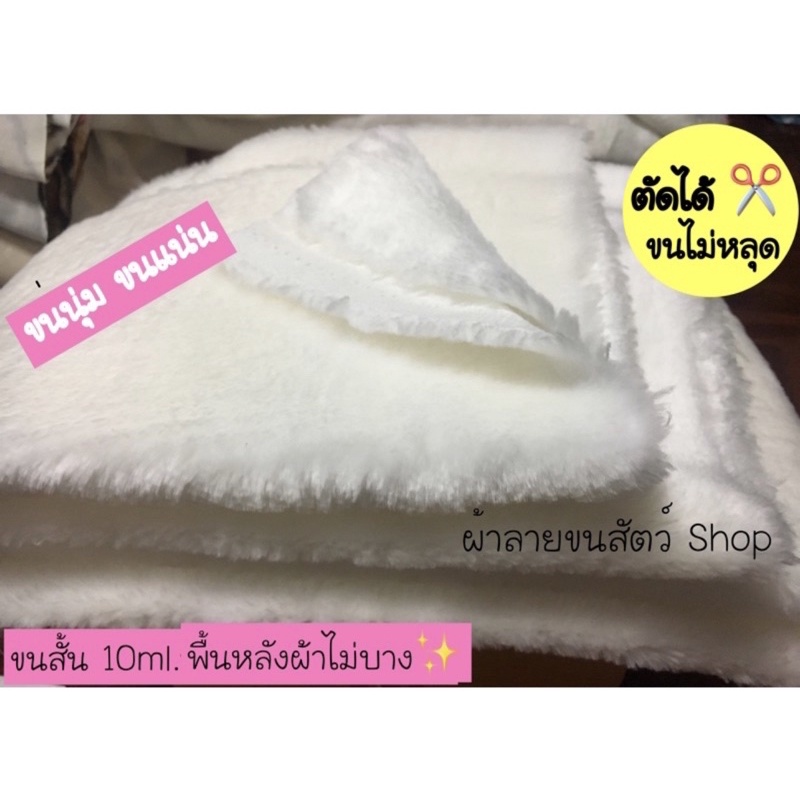 ภาพหน้าปกสินค้าผ้าขนสั้น เกรดหนา ขาว ครีม ชมพู แดง ดำ เทา จากร้าน furanimal บน Shopee