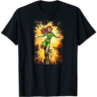 █♬♫♪♩ Marvelเสื้อยืดยอดนิยม Marvel X-Men Jean Grey Phoenix Force T-Shirt Marvel Popular T-shirts E3MJ