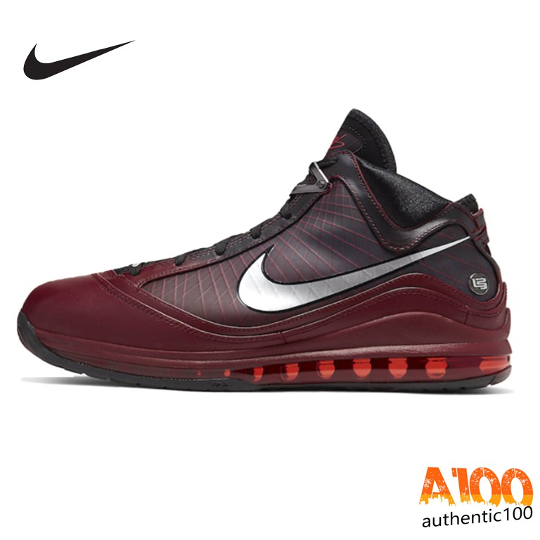 nike-lebron-7-christmas-2019-team-แท้-สี-red-metallic-silver-black-hot