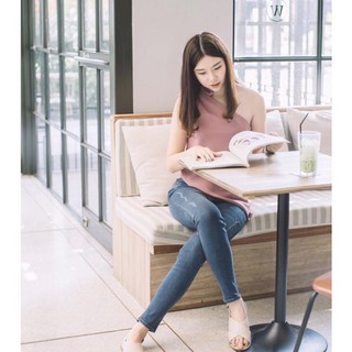 ส่งต่อ เหมือนใหม่ ใส่ไปครั้งเดียว Kanni Studio Like New OLSEN One Shoulder Top สีชมพู Size: XS