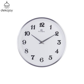 DOGENI นาฬิกาแขวน รุ่น WNM012SL นาฬิกาแขวนผนัง นาฬิกาติดผนัง อลูมิเนียม ดีไซน์เรียบหรู ขนาด : Ø30 x หนา 4.2ซม. Dekojoy