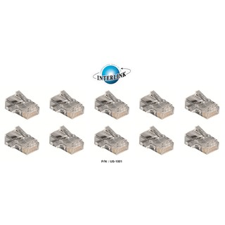 หัวแลน ตัวผู้ RJ45 (CAT 5E) LINK รุ่น US-1001 จำนวน 10 ตัว