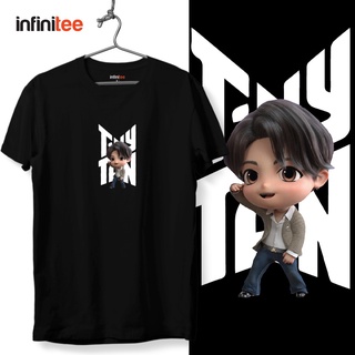 ไม่มีที่สิ้นสุด Tiny Tan V Jungkook Shirt Kpop Inspired Merch in Black  เสื้อยืด  สำหรับผู้ชาย Women Tee T Shirt