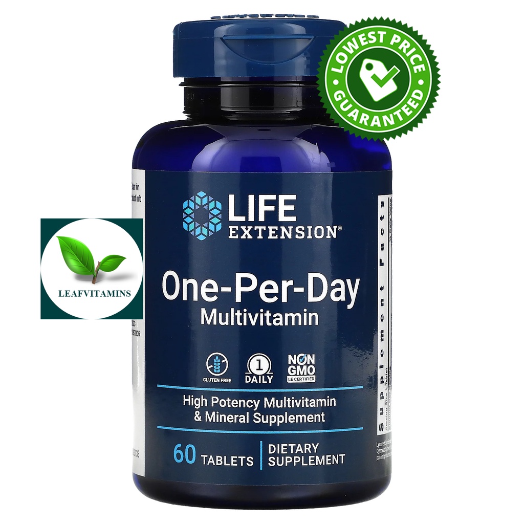Multivitamines Life Extension One-Per-Day - 60 Comprimés - Neuf