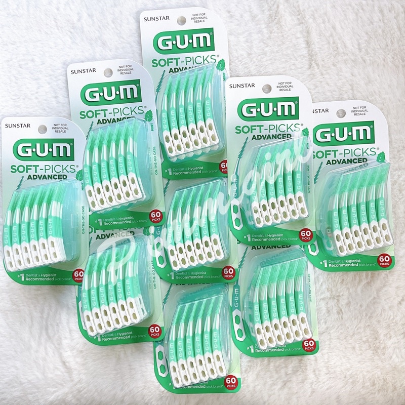ภาพหน้าปกสินค้าGUM Soft-Picks Original, Advanced, Comfort Mint ไม้จิ้มฟันแบบนุ่ม พร้อมกล่องใส่สำหรับพกพา กัม ซอฟท์พิคส์ จากร้าน pimmigirl บน Shopee