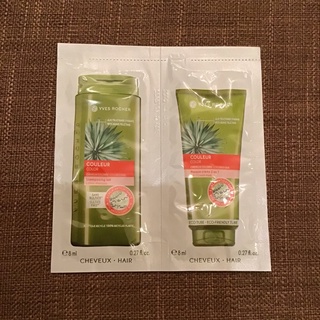 สินค้า Yves Rocher Shampoo&Conditioner 8ml+8ml แชมพู+ครีมนวดผม ขนาดทดลอง สำหรับผมทำสี