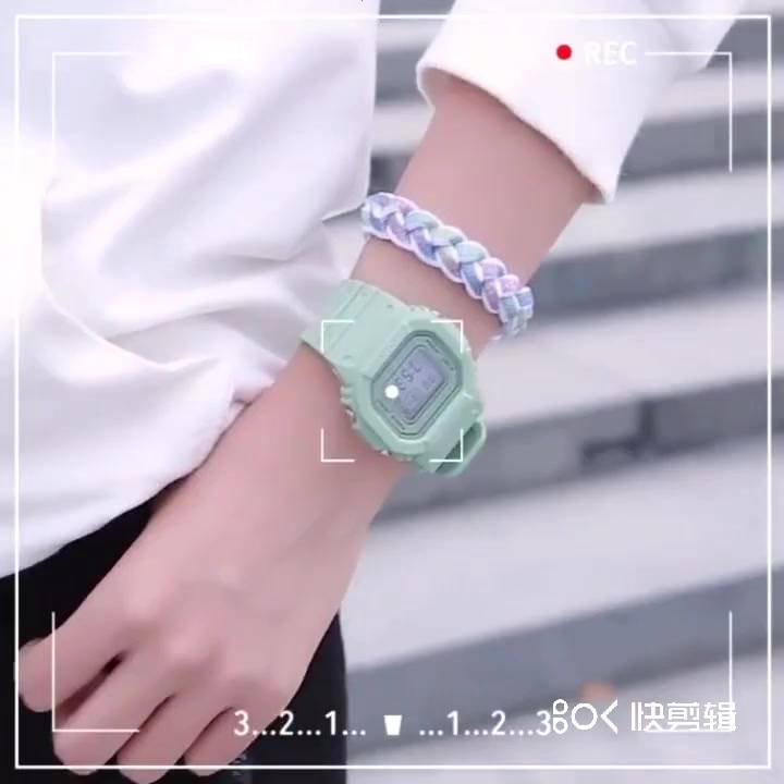 นาฬิกาข้อมือดิจิทัล-led-ทรงสี่เหลี่ยม-สไตล์วินเทจ-สปอร์ต-สําหรับผู้หญิง