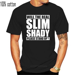 เสื้อยืด พิมพ์ลาย Eminem Please Stand Up สีดํา สไตล์ฮิปฮอป สําหรับผู้ใหญ่S-5XL