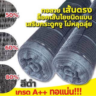 ภาพขนาดย่อของภาพหน้าปกสินค้าสแลนหน้ากว้าง 1เมตร สแลนกรองแสง 50% 60% 70% 80% ตาข่ายกรองแสง ตาข่ายบังแดด กันแดด ทอลายเส้นตรง ตัดขายเป็นเมตร จากร้าน mr.deehome บน Shopee