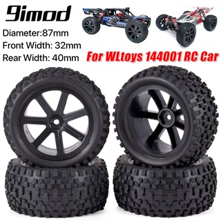 RC Car Wheels and Tires for 144001 124019 12428 124017 124016 124018  Upgrade Parts RC Car Wheels and Tires 1/10 Scale 12mm Hex for WLtoys 144001 124019 12428 124017 Upgrades