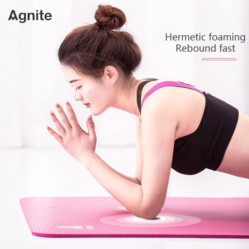 agnite-เสื่อโยคะ-เบาะโยคะ-แผ่นรองโยคะ-หนา-10มม-ขนาด-183x61cm-185-80cm-ฟรีสายหิ้วพกพา-กีฬา-ฟิตเนส-yoga-mat