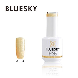 สีเจล Bluesky gel polish A34 สีทอง