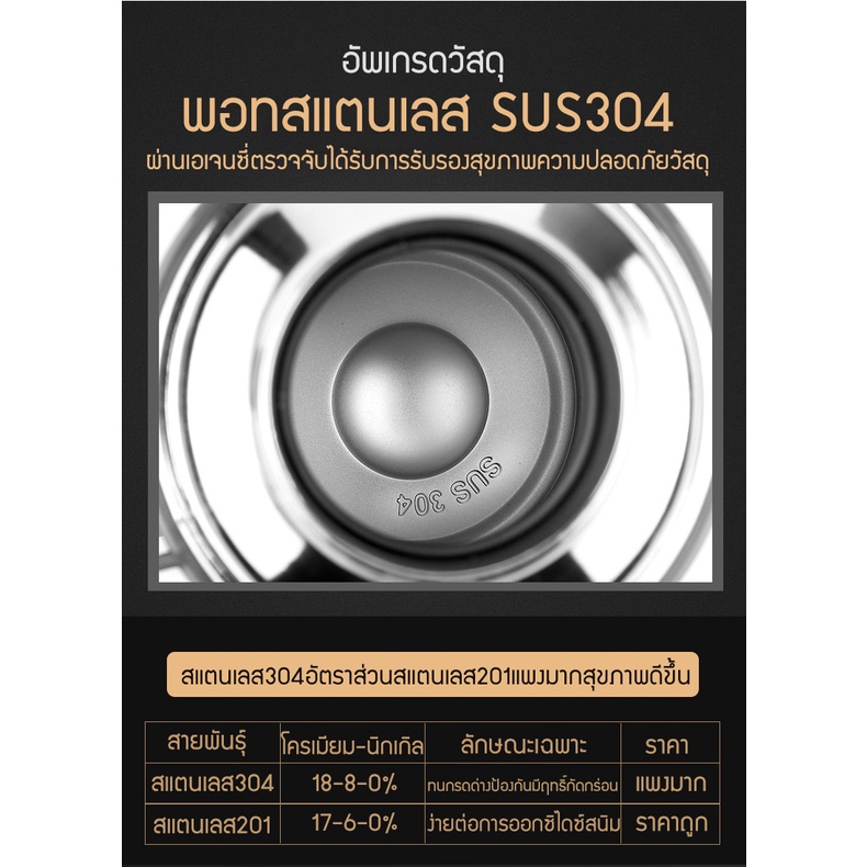 กระติกน้ำร้อน-กาต้มน้ำสแตนเลส-กระติกเก็บความร้อน-2500มล-กระติกน้ำขนาดใหญ่-304-สแตนเลส-ที่เก็บแก้ว-แก้วเก็บความเย็น