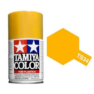 Tamiya Spray Color สีสเปร์ยทามิย่า TS-34 CAMEL YELLOW 100ML