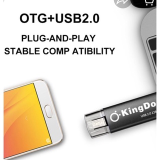 USB kingdo  แฟลชไดรฟ์ 64 GB  OTG ความเร็วที่รวดเร็วแฟลชไดรฟ์ usb stick pendrive ความจุจริง