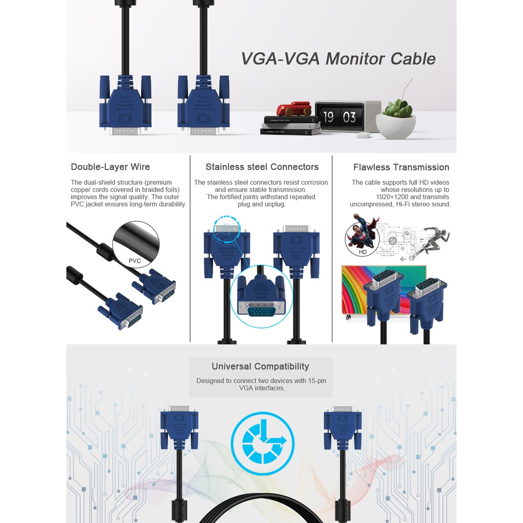 สายเคเบิ้ล-vga-to-vga-cable-15pin-ความยาว-1-5-เมตร-male-to-male-สำหรับ-จอ-มอนิเตอร์-โปรเจคเตอร์-สายต่อจอ-สายต่อจอคอม-tv