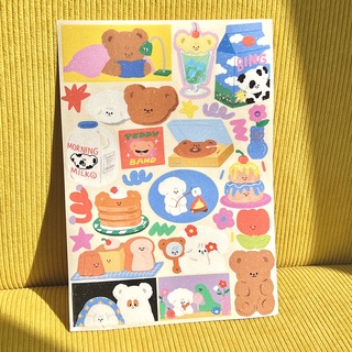 สินค้า Have a good day sticker collection สติกเกอร์น้องหมีและบิงบิง เนื้อกลิตเตอร์วิ้งๆน่ารัก | Stickwithme4ev