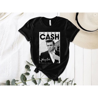 เสื้อยืดพิมพ์ลายแฟชั่น เสื้อยืด พิมพ์ลาย Johnny Cash ของขวัญสําหรับเขา
