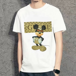 【hot tshirts】ใหม่ เสื้อยืดลําลอง ผ้าฝ้ายแท้ แขนสั้น คอกลม พิมพ์ลายมิกกี้เมาส์ ขนาดใหญ่ แฟชั่นสําหรับผู้ชาย และผู้หญิง202