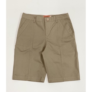 กางเกง 3 ส่วน เส้นคู่ กากี BIRABIRA PS005 กางเกงแฟชั่น กางเกงสามส่วน ผู้หญิง ไซส์ใหญ่ | Three Quarter Shorts