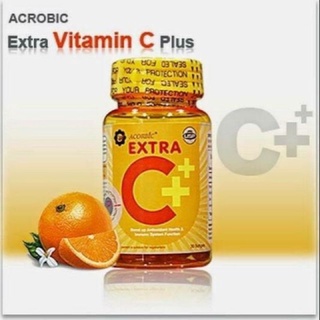 Extra C+ Acorbic Softgel 30 เม็ดเอ็กซ์ตร้า ซี วิตามินซี ซอฟเจล