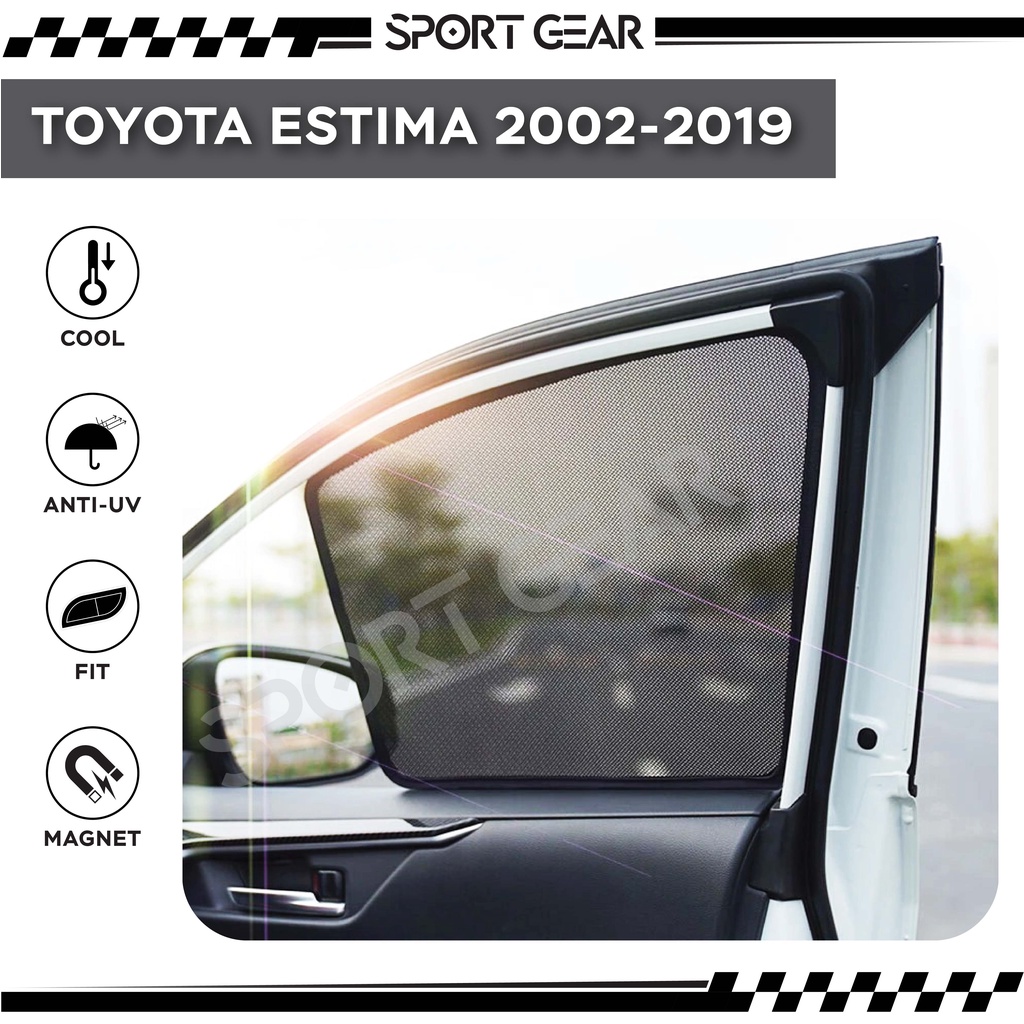 ม่านบังแดดแม่เหล็กในรถยนต์ Toyota Estima 2002 - 2019 Window Magnetic ...