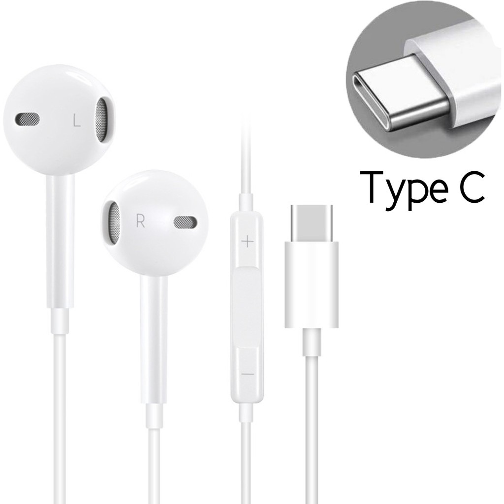 พร้อมส่ง-หูฟังแบบมีสาย-earphones-ชุดหูฟังโทรศัพท์มือถือแบบสายเข้าหูสําหรับ-android-type-c-และหูแจ๊ส-aux-3-5-mm