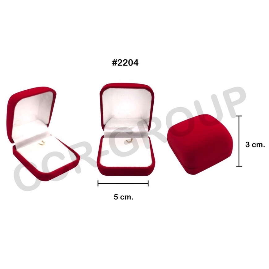 โหล-กล่องใส่จี้สี่เหลี่ยมผืนผ้า-กล่องกำมะหยี่-ใบละ11-66-บาท-สี่เหลี่ยผืนผ้าสีแดง-มีตะขาห้อยสีทอง-กำมะหยี่แบบพ่น-2204