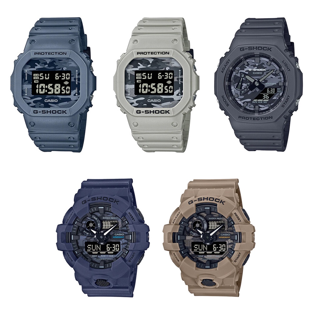 ภาพหน้าปกสินค้าCasio G-Shock นาฬิกาข้อมือผู้ชาย รุ่น DW-5600CA,GA-2100CA (DW-5600CA-2,DW-5600CA-8,GA-2100CA-8A,GA-700CA-2A,GA-700CA-5A)