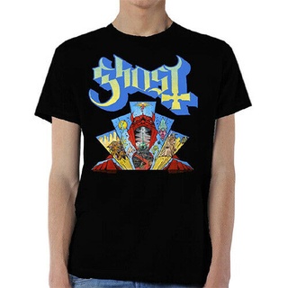 เสื้อยืดโอเวอร์ไซส์เสื้อยืดลําลอง แขนสั้น พิมพ์ลายอนิเมะ Ghost Music Concert World Tour สไตล์โกธิค สําหรับผู้ชาย และผู้ห