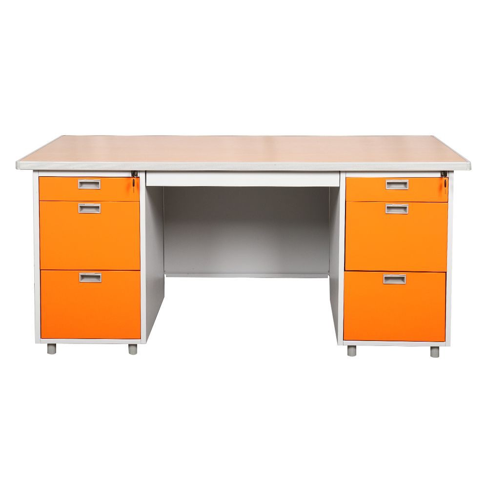 โต๊ะทำงาน-โต๊ะทำงานเหล็ก-lucky-world-สีส้ม-เฟอร์นิเจอร์ห้องทำงาน-เฟอร์นิเจอร์-ของแต่งบ้าน-steel-desk-lucky-world-dp-52-3
