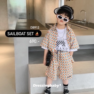 DB912 SAILBOAT SET ⛵️ เซ็ตฮาวายเด็ก ลายเรือใบ