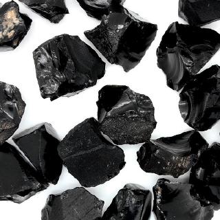 สินค้า สีดํา obsidian ดิบขนาดใหญ่