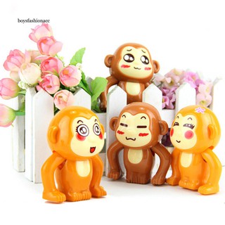 BFA_Kids Cute Cartoon Monkey Animal Wind Up Running Plastic Clockwork Classic Toy