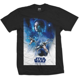 Wanyg เสื้อยืดลําลอง แขนสั้น พิมพ์ลาย Rogue One Jyn X Wing M สีดํา สําหรับผู้ชาย ของขวัญวันเกิด วันพ่อสามารถปรับแต่งได้