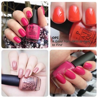 OPI - A good mandarin / Elephantastic / Feeling hot hot hot / Barefoot in Bacelona / Strawberry Margarita