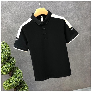 ☎✎♗ฤดูร้อนผู้ชายแขนสั้นเสื้อยืดโปโลเสื้อพอลตีสีการค้าต่างประเทศขนาดใหญ่ความเห็นอกเห็นใจน้ำวิญญาณผู้ชายสุทธิสีแดงวรรคเดีย