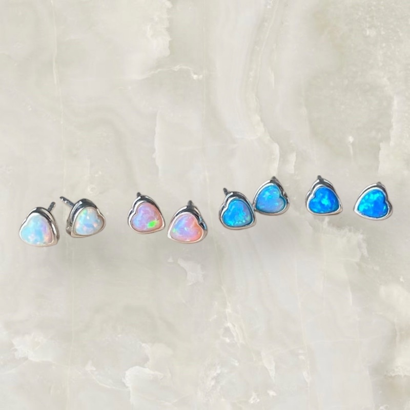 ต่างหูโอปอล-opal-ตัวเรือนเงินแท้-925-sterling-silver-หัวใจ-heart