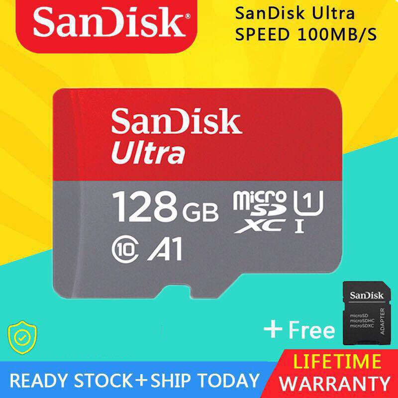 Good Memory Card Ultra A1 128GB MicroSD Memory Card 100MB/s (SDSQUAR ...