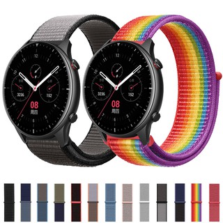 สายนาฬิกาข้อมือไนล่อน 22 มม. แบบเปลี่ยน สําหรับ Huami Amazfit GTR 4 / 3 Pro / GTR 2 / Pace / GTR 47mm / GTR 2e / Stratos