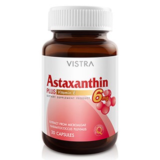 ภาพหน้าปกสินค้าVistra Astaxanthin Plus E 30Capsules เลือกซื้อจ้า 4 , 6 mg วิสตร้า แอสต้าแซนติน 30แคปซูล ปณ.ไม่เกิน 10 asta ที่เกี่ยวข้อง