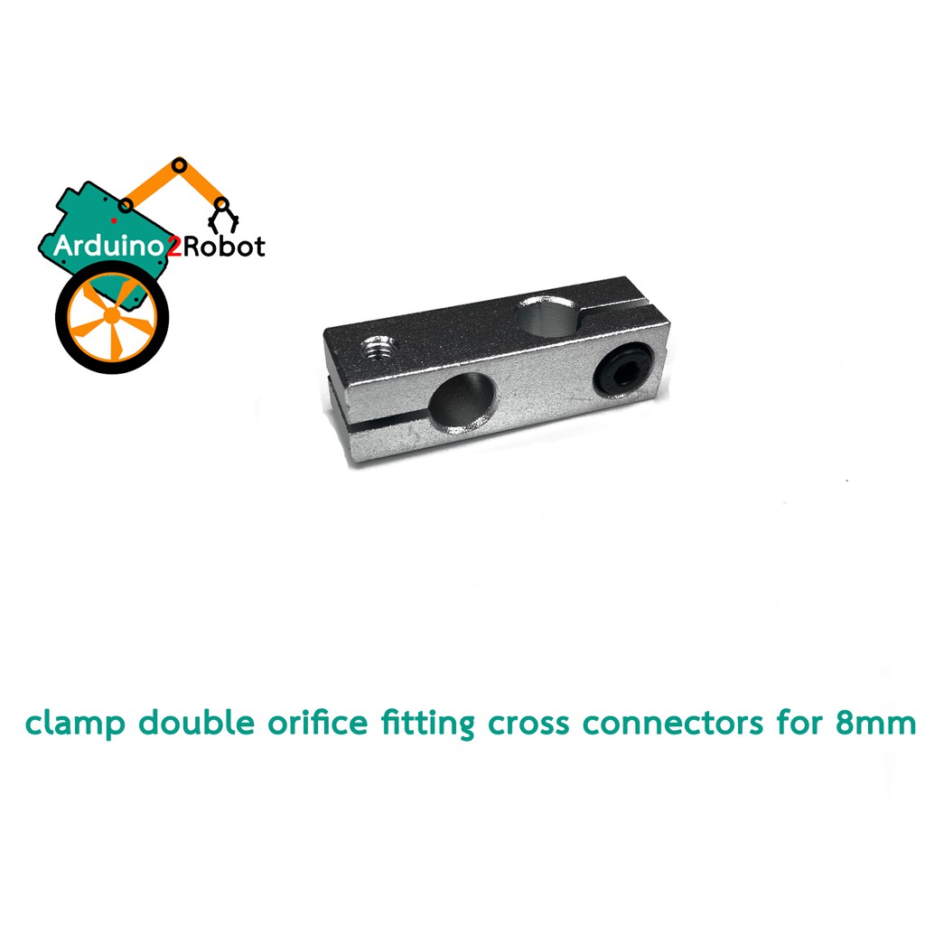 ภาพหน้าปกสินค้าpillar clamp double orifice fitting cross connectors for 8mm shaft จากร้าน dumrongsak_kijdech บน Shopee