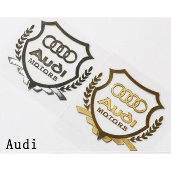 สติกเกอร์โลหะตกแต่งหน้าต่างรถ-โลโก้-audi